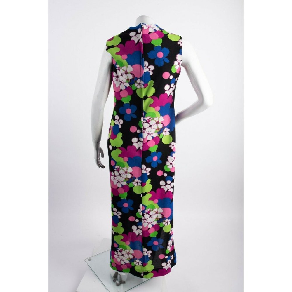Vintage 70s Womens Maxi Dress Sz 12 Floral Retro - Picture 4 of 8